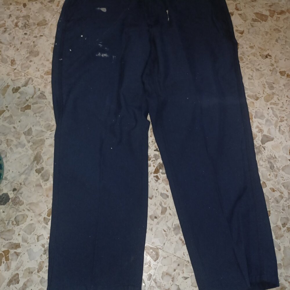 Cintas FR Men's Work Pants SZ 40 Dark Navy Black